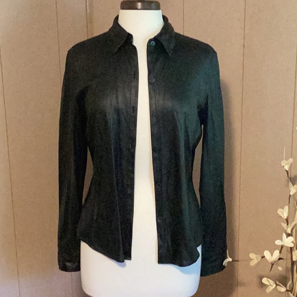 NY Jeans Faux Leather Jacket or Shirt